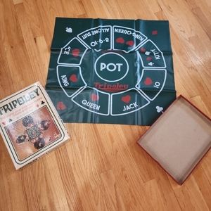 Vintage like new Tripoley Cadaco Rummy Poker Card Game in box 1960s 60s